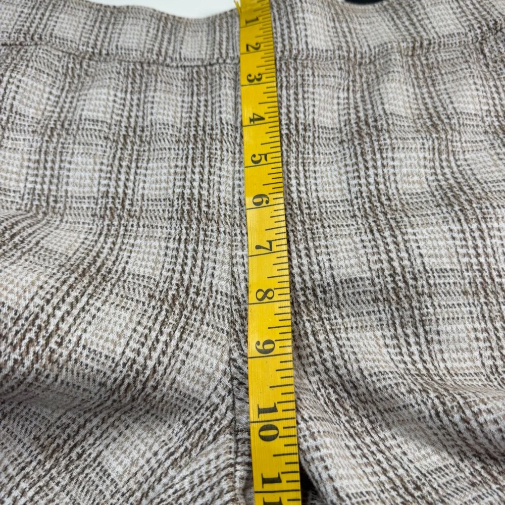 Truth by Republic Wide Leg Pants Womens Small Taupe Glen Plaid NWT - Picture 10 of 12